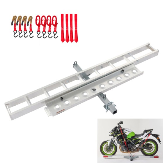 Aluminum motorcycle hitch mounted carrier, 400LBS