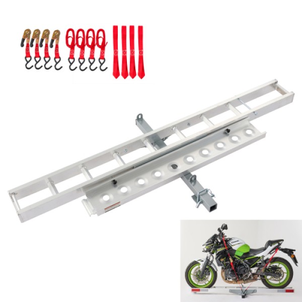 Aluminum motorcycle hitch mounted carrier, 400LBS