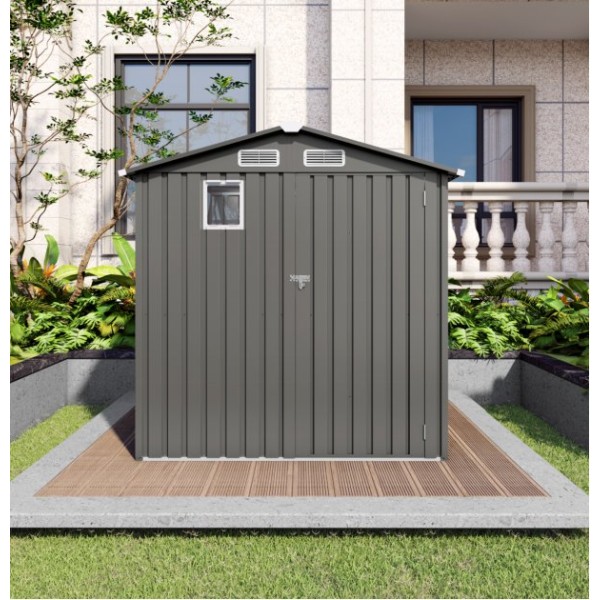 Outdoor Storage Shed 6x3.6FT with Front Window