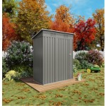 Outdoor Storage Shed 5x3FT Sloped Roof