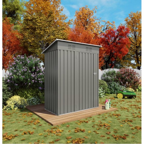 Outdoor Storage Shed 5x3FT Sloped Roof