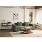 MDF Console Table, Big Side Table, Walnut Tempered Glass Desk,Entry Table