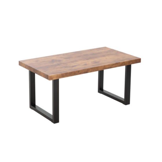 MDF CoffeeTable, Small Tea Table, Walnut with Metal Legs Sofa Table