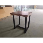 Walnut Night Stand,MDF SideTable, Small Tea Table, Sofa Table with Metal Leg