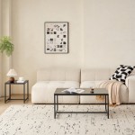 Black Glass CoffeeTable, Small Tea Table, Glass with Metal Legs Sofa Table