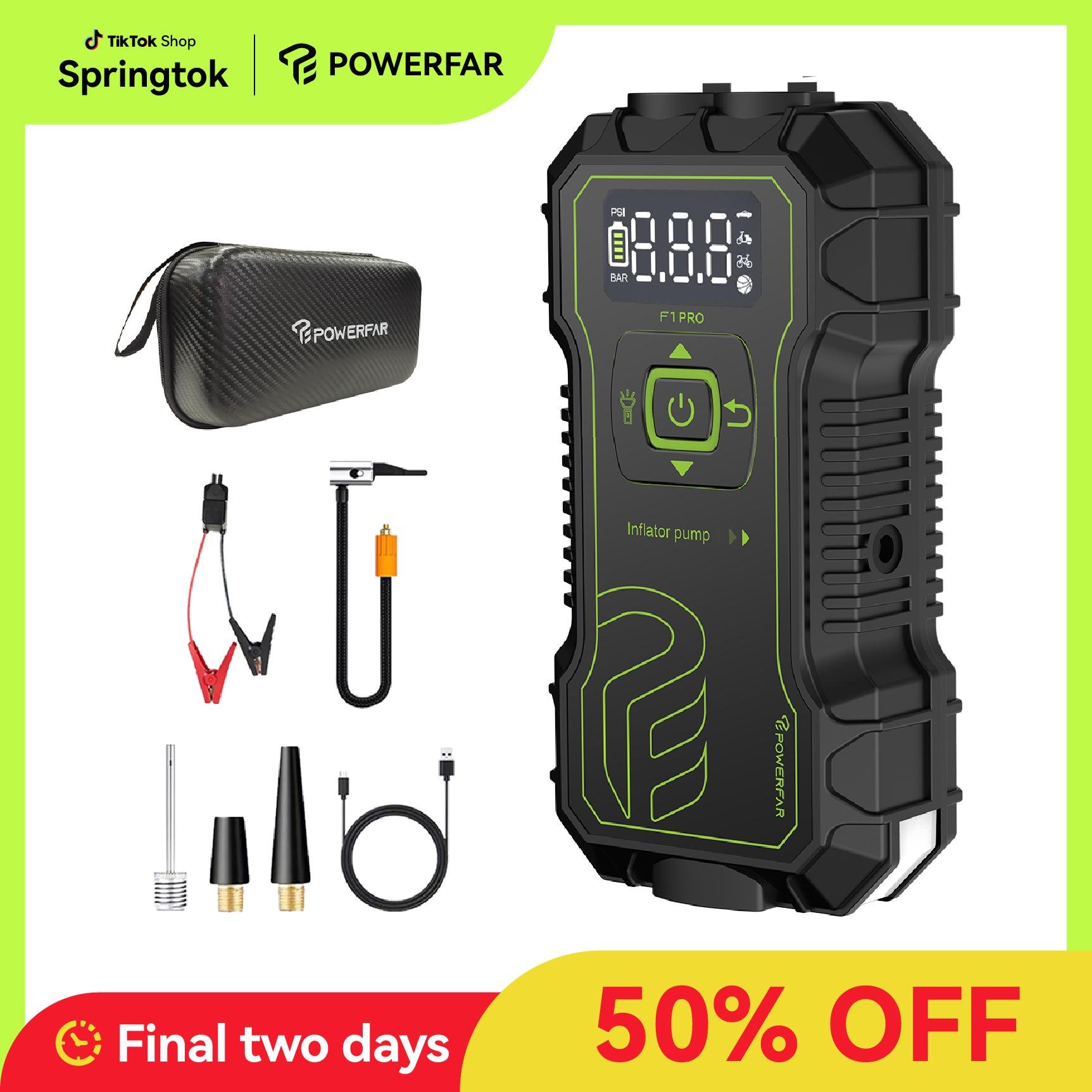 6合1汽车应急电源，户外应急必备，快速启动无电汽车，多模式照