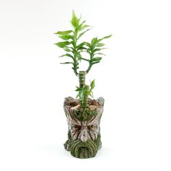 树脂花盆 仿树头老人花盆容器 跨境电商桌面装饰品